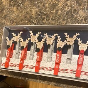 Reindeer Clothespin Set